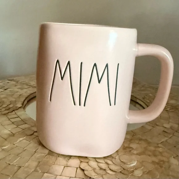 MIMI Pink Ceramic Coffee Mug - Dining Home - Picture 1 of 4